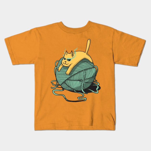 yarn it! Kids T-Shirt by Pirotzky